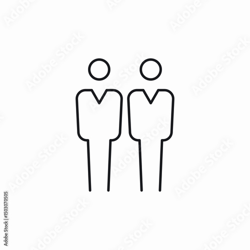 business leaders icon sign vector