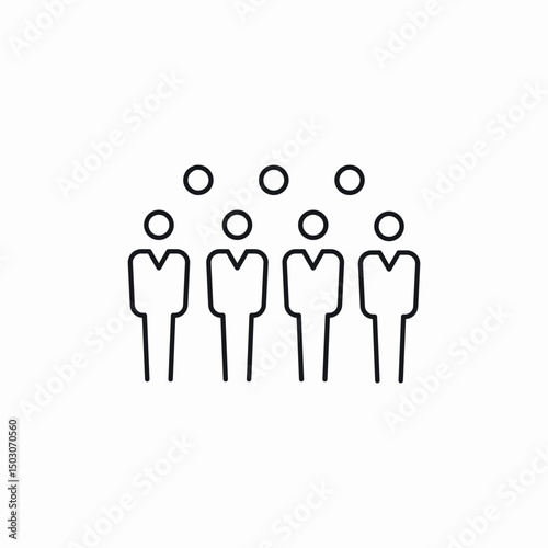 business team icon sign vector
