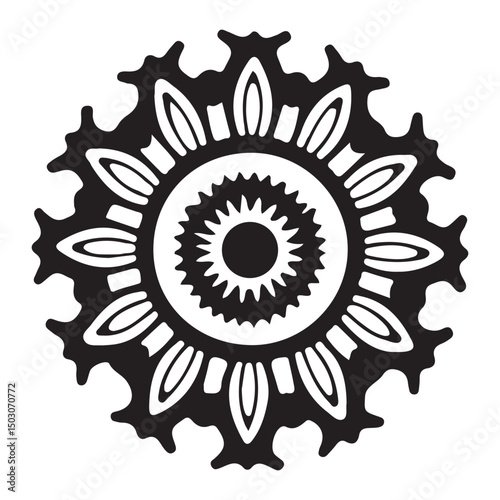 Outline Mandala for Coloring Book Page. Oriental Mandala vector. Mandala Coloring book line art vector illustration. Vector abstract mandala pattern.