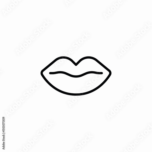 lip products icon sign vector