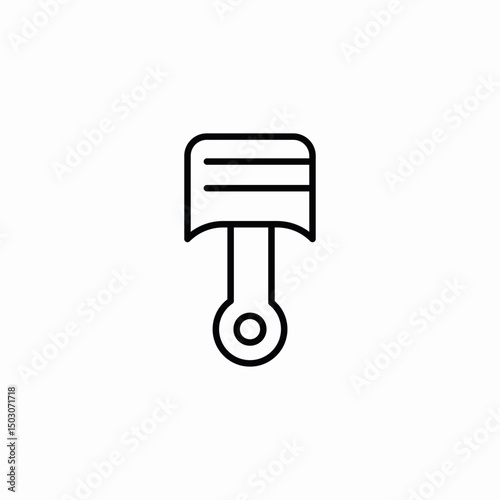 piston tool icon sign vector
