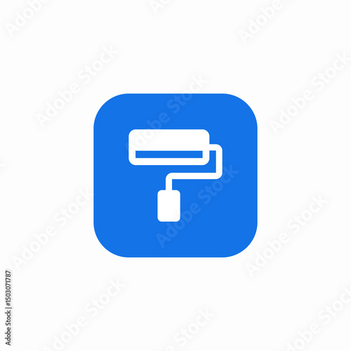 roller paint icon sign vector