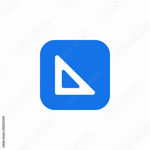 triangle ruler tool icon sign vector Free Download triangle ruler tool icon sign vector - GFXLoad