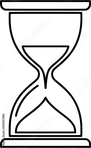 Hourglass Line Art Icon
