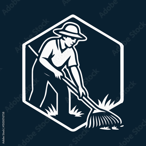 Lawncare Green Landscaping Vector Set Logo Design Solution	
