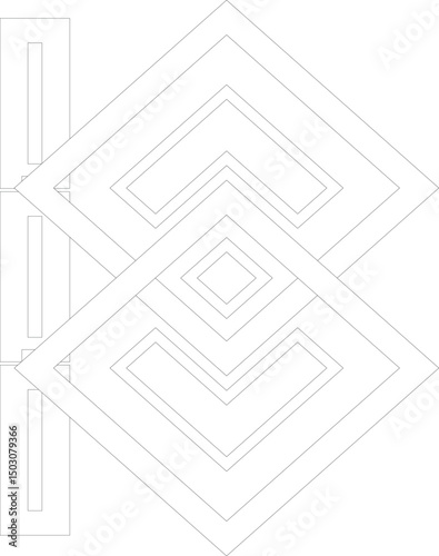 Abstract Tribal Letter B Vector Illustration – Geometric Alphabet Font for Logos and Digital Typography Design
