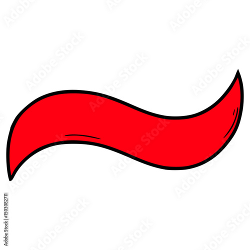 tilde illustration hand drawn isolated vector