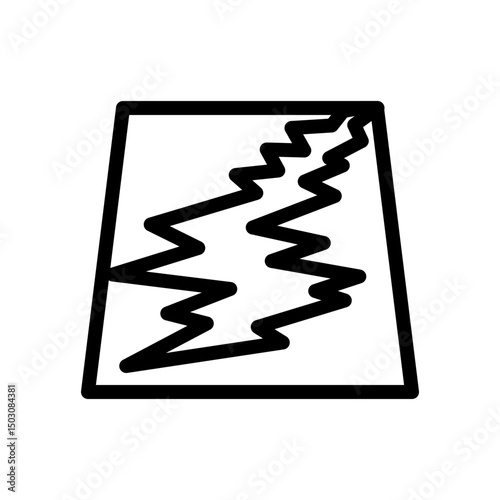 CrackedGround line icon