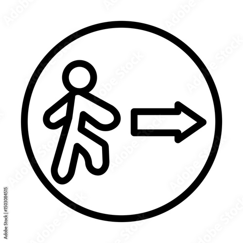 EvacuationRoute line icon
