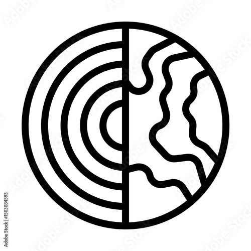 TectonicPlates line icon