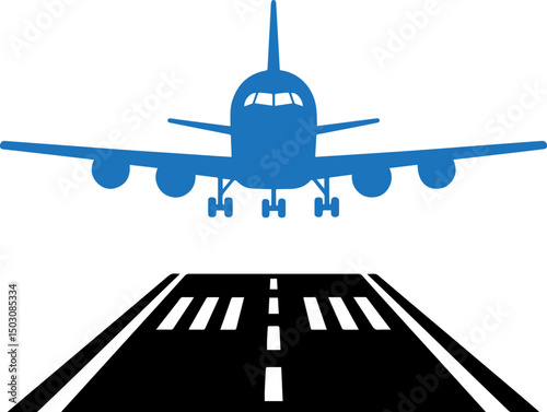 airplane on the runway
