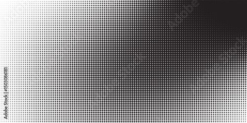 grunge Halftone white and black dots pattern and black gradient grunge texture background. Dotted line comic sport style vector illustration