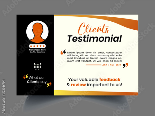Professional review design template 