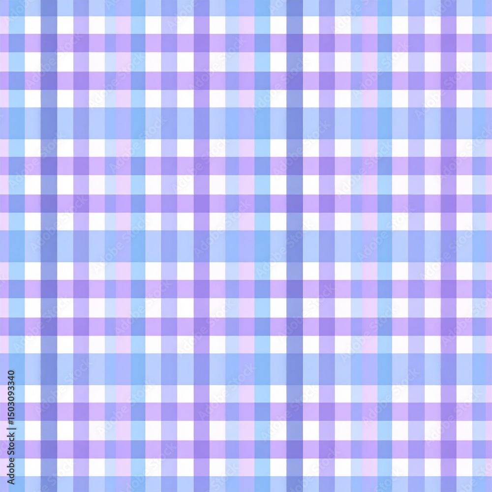 Vibrant and Elegant Seamless Checkered Pattern with Soft Colors in Blue and Purple Tones for Textile and Background Use Vibrant and Elegant Seamless Checkered Pattern with Soft Colors in Blue and Purple Tones for Textile and Background Use