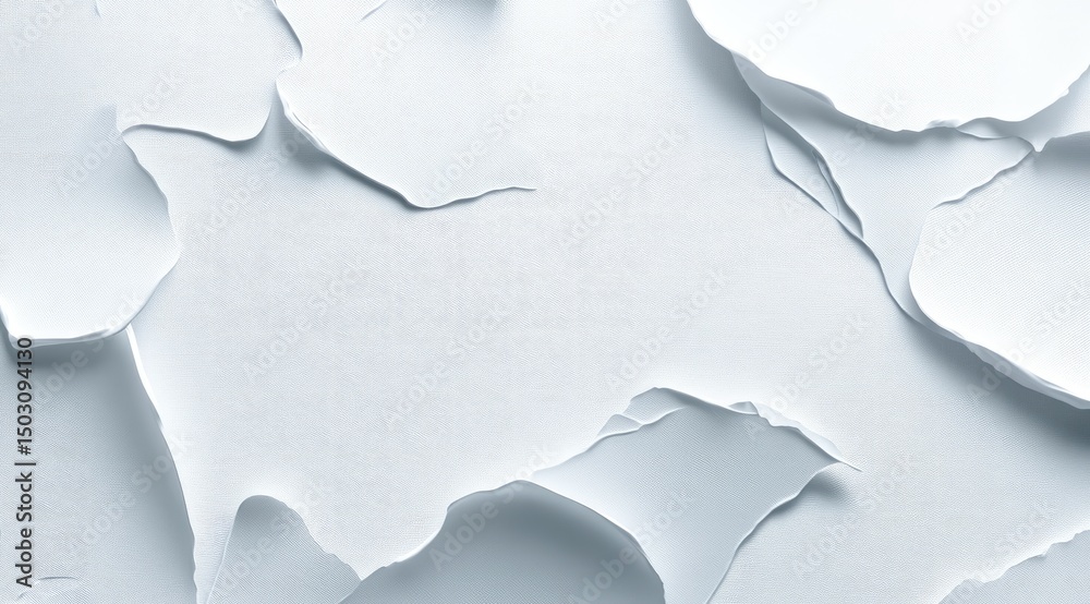 Obraz premium Ripped white surface texture