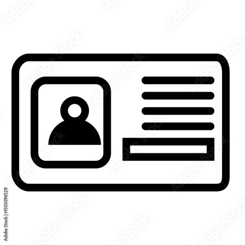 identification card icon