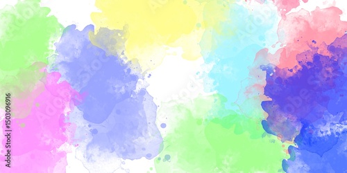 abstract watercolor background the white, multicolor effect smoke, cloudy sea beach pattern, underwater image wallpaper background, modern summer template offer page watercolor hand-painted background
