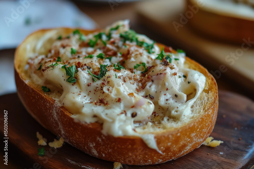 Bread with Cheese created with Generative AI Technology, ai, generative
