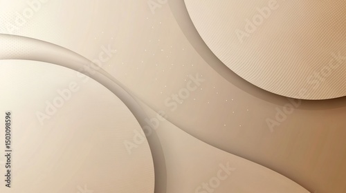 Abstract Beige and Brown Swirling Design Background