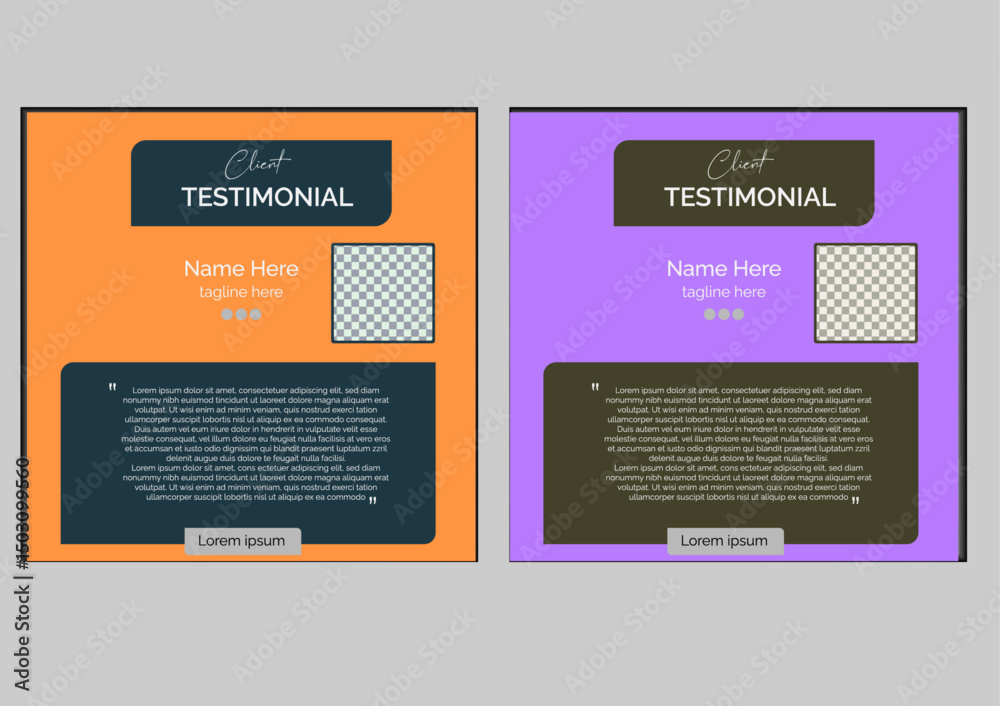 Unique Testimonial Design 