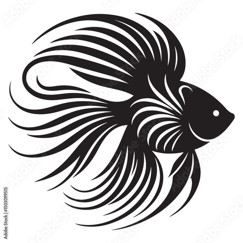 Angelfish Fish Logo Design