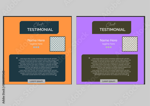 Unique Testimonial Design 
