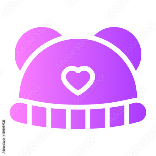 baby hat gradient icon