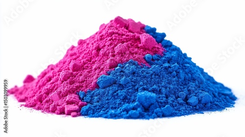 Vibrant Pink and Blue Pigment Powder Blend