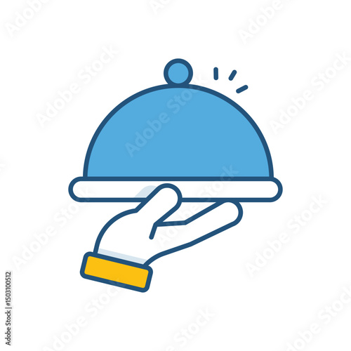 Room Service Vector icon
