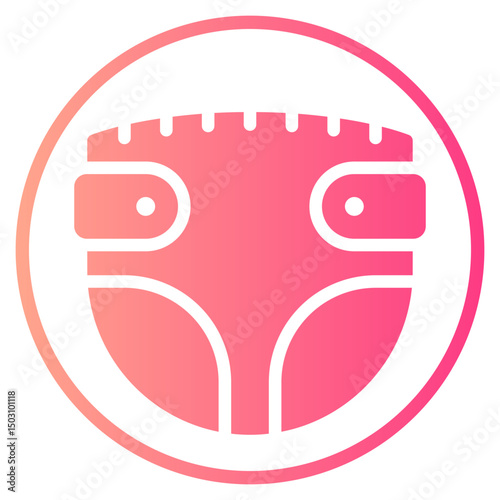 baby diaper gradient icon