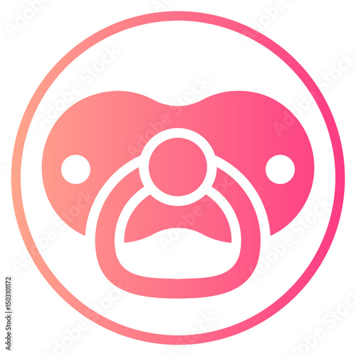 pacifier gradient icon