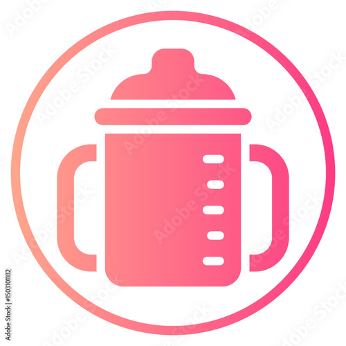 sippy cup gradient icon
