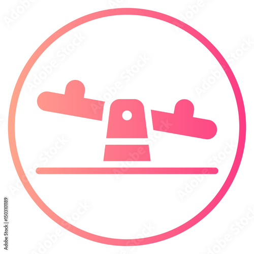 see saw gradient icon