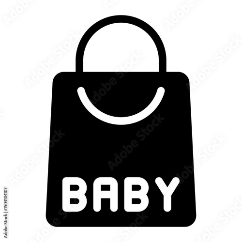 bag glyph icon