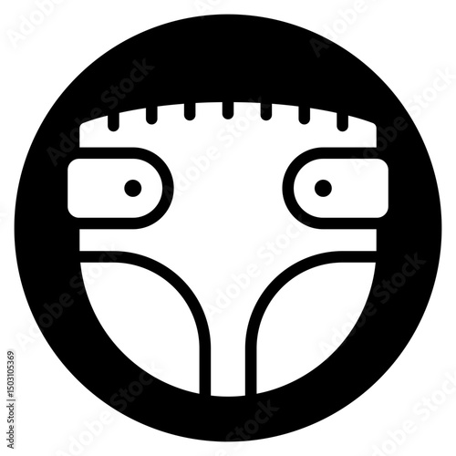 baby diaper glyph icon