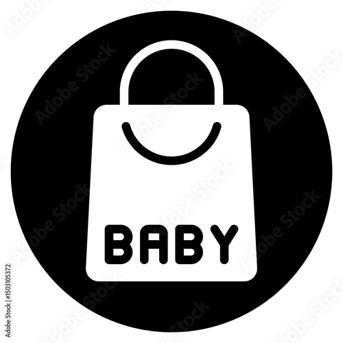 bag glyph icon