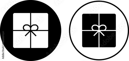 gift box icon set. Gift boxes with ribbon icons. wrapping symbol. Surprising box signs. arranged in a grid. It conveys celebration
