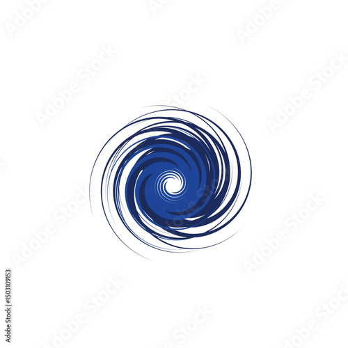 the hurricane logo is blue and black, it can also take the form of a whirlpool