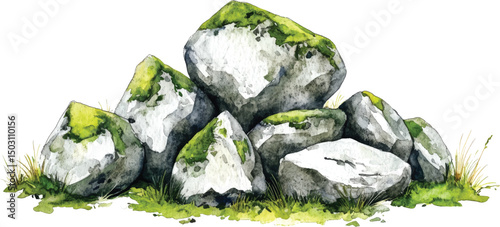 Side View Nature Prop Game Asset