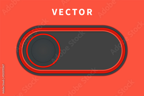 On and Off toggle switch button icon minimal style