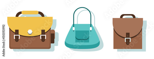 School backpacks set Colorful bags for primary school students