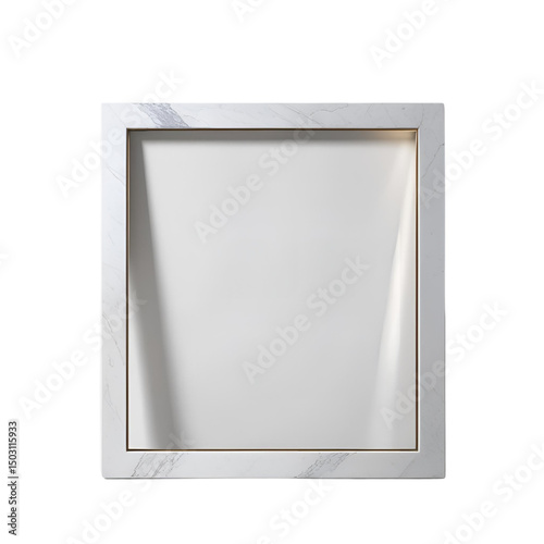 blank photo frame isolated on white