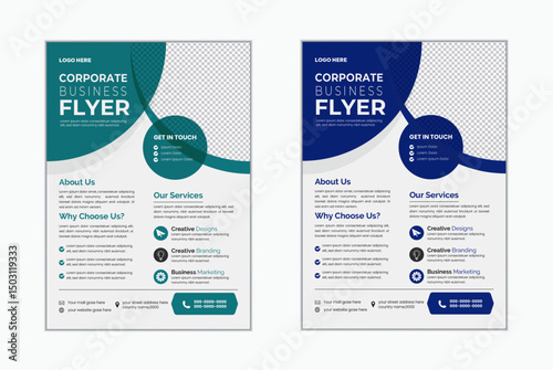Corporate Business flyer template vector design, Business Flyer Layout, Flyer template layout design, abstract business flyer, vector template design