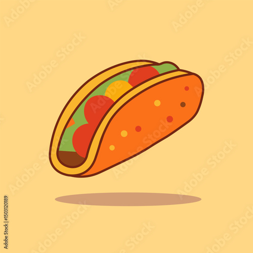 Tacos Vector Illustration Design Vector