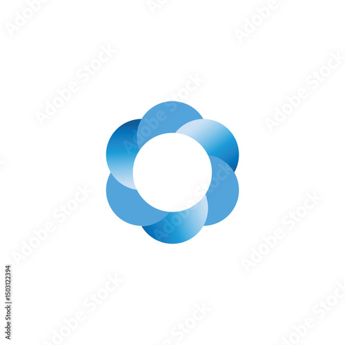 Flower icon logo design. simple flat vector illustration.Abstract flower icon vector illustration.