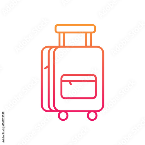 Luggage Vector icon