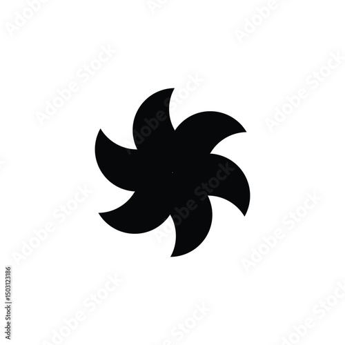 Flower icon logo design. simple flat vector illustration.Abstract flower icon vector illustration.