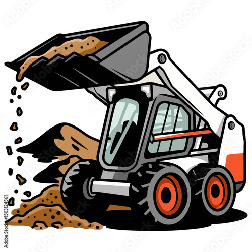 forklift truck and bucket loader 