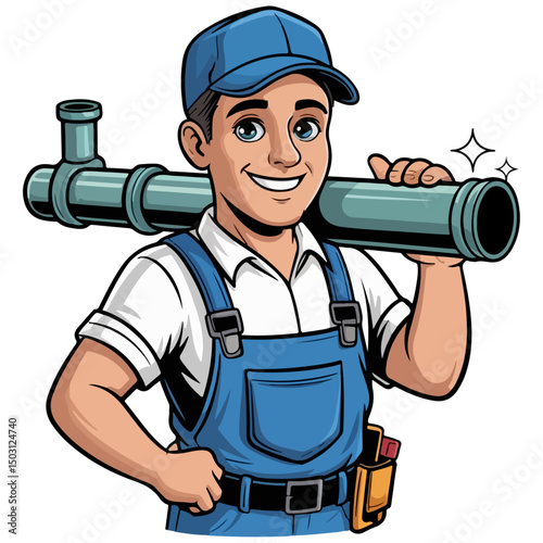 plumber with wrench