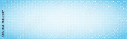 Medical background. Healthcare and technology wallpaper with hexagon pattern and soft blue gradient. Clean and modern design for banners or web. Vector Illustration.